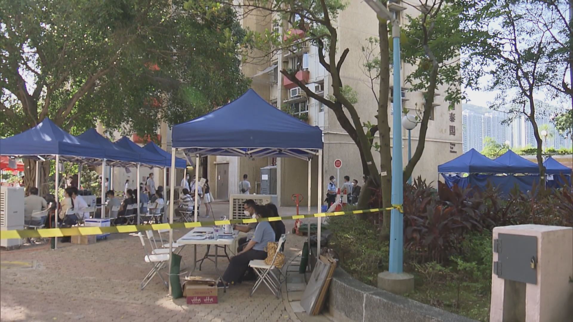 青泰苑通泰閣圍封強檢發現2宗陽性個案