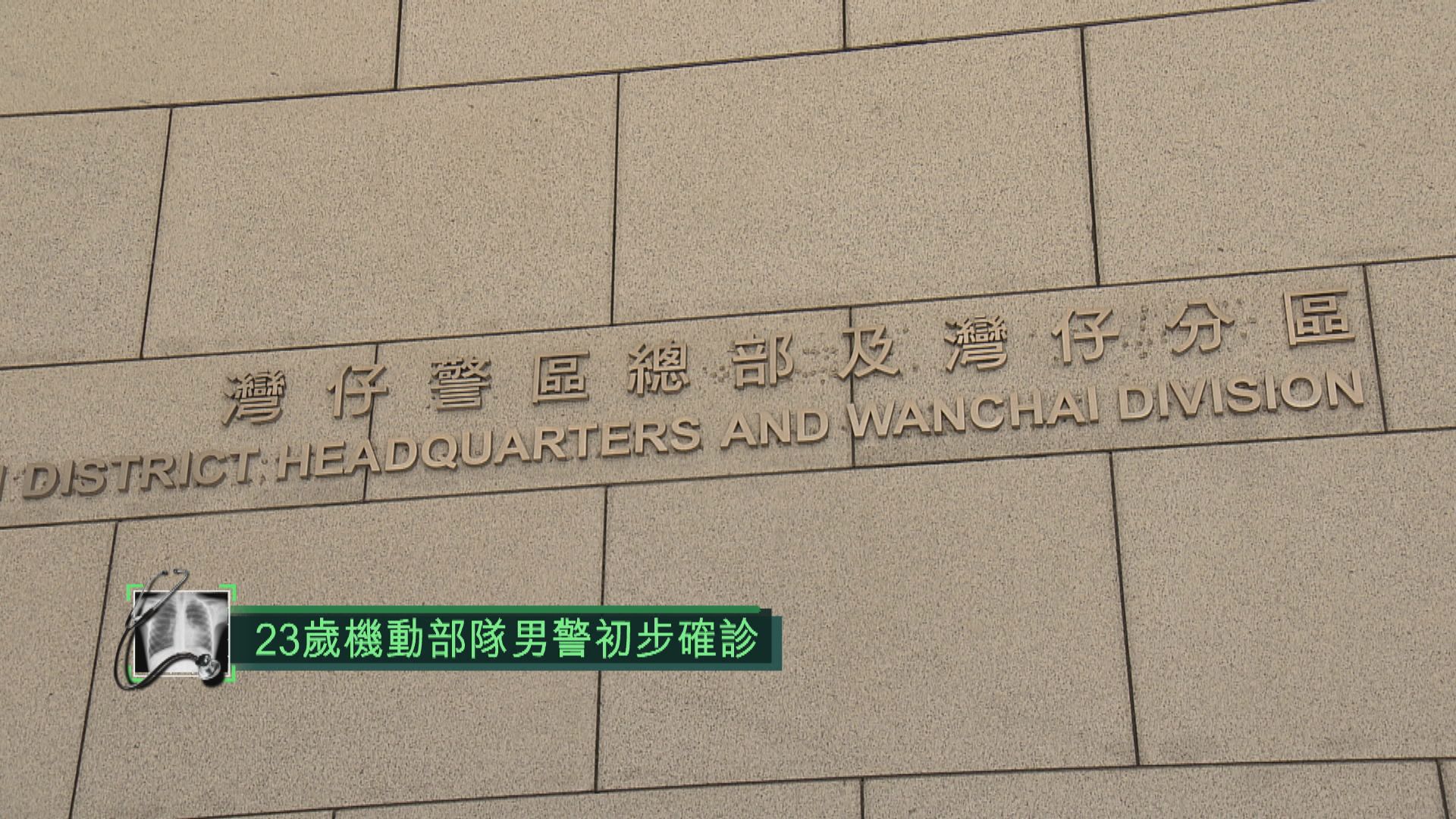 23歲機動部隊男警初步確診感染新冠病毒