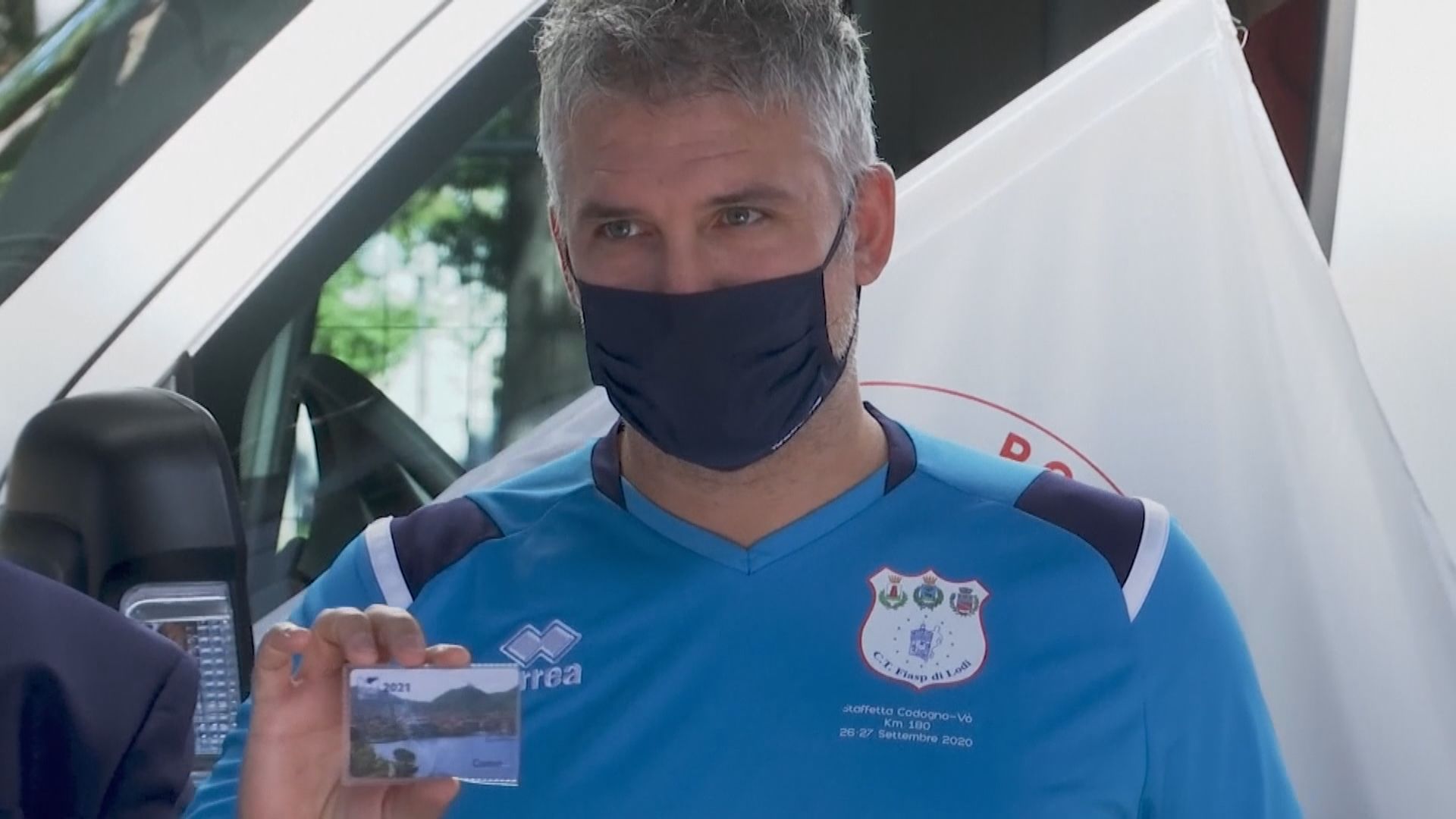 意大利首名新冠病毒患者參加接力長跑　冀傳遞團結抗疫訊息