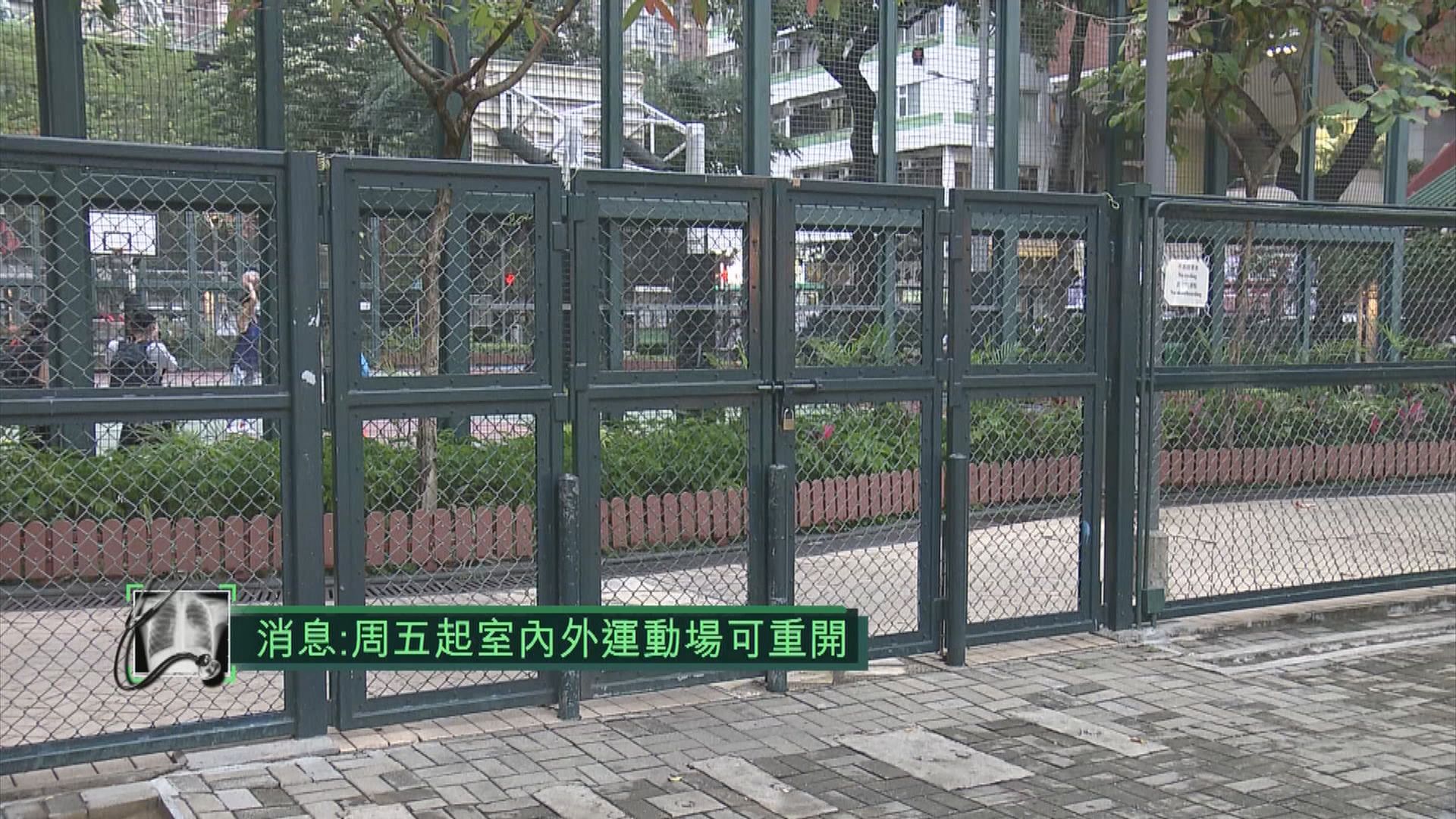 消息：限聚令放寬至四人　周五起室內外運動場可重開