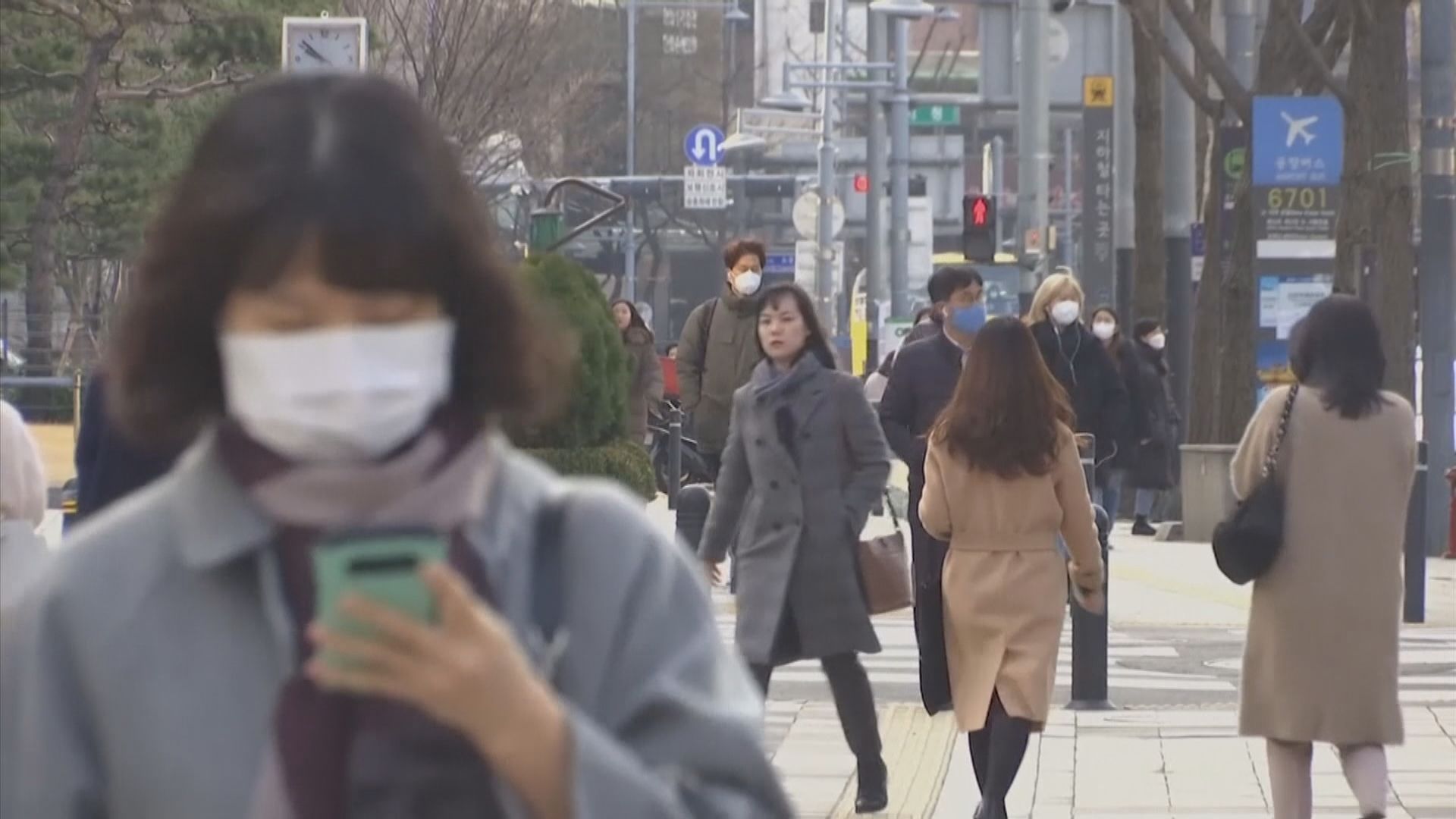 南韓新增確診病例一周以來最少