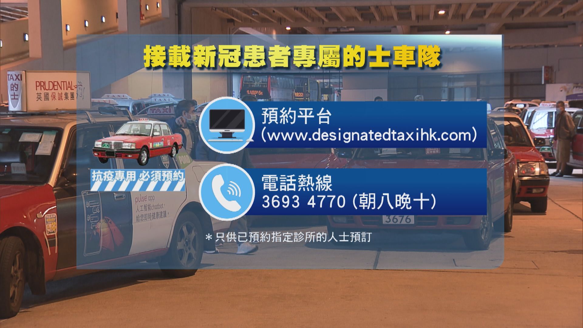專屬的士車隊獲發防疫裝備　周五起接載患者往返指定診所