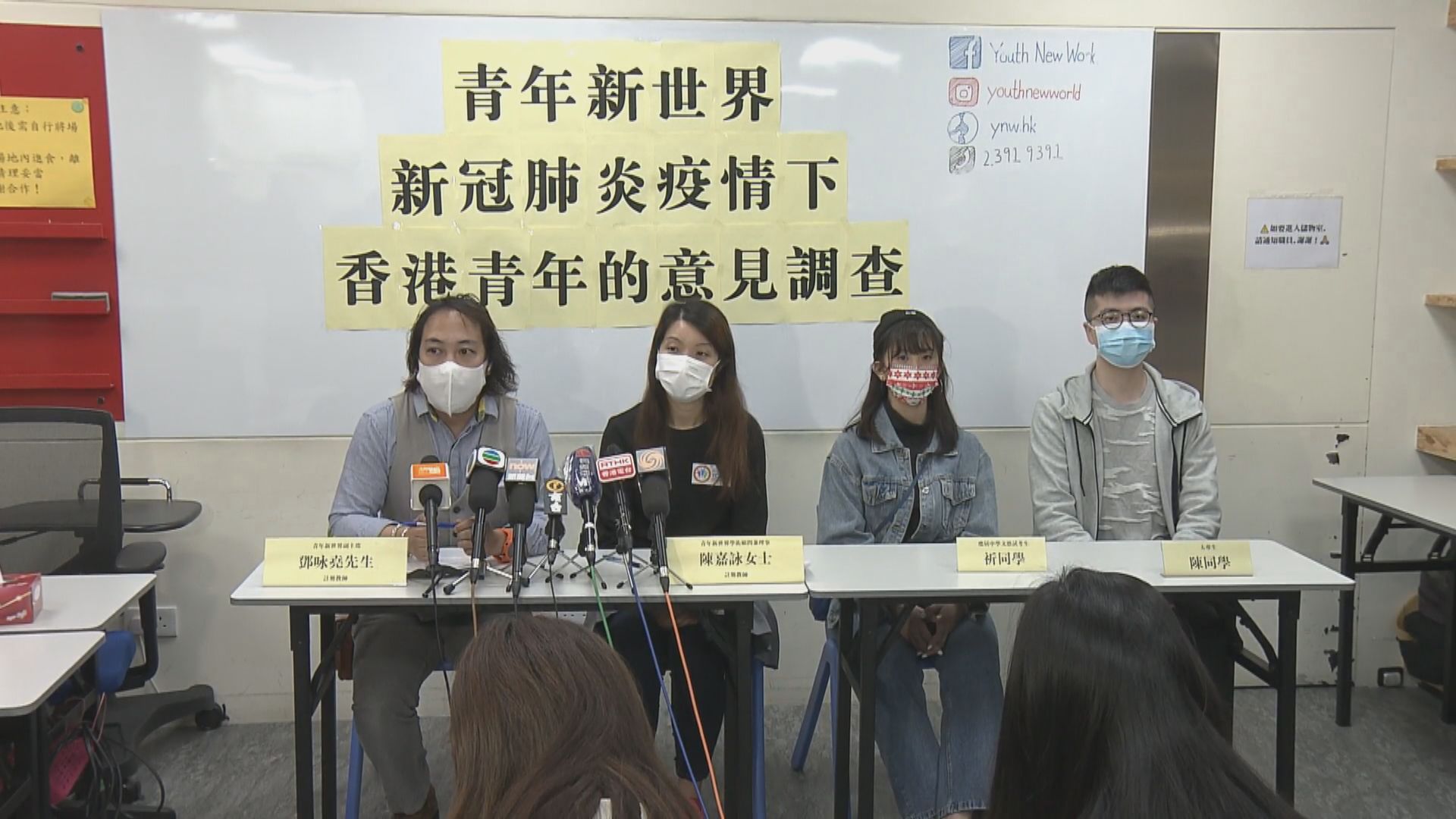 調查︰逾四成受訪青年不會接種新冠疫苗