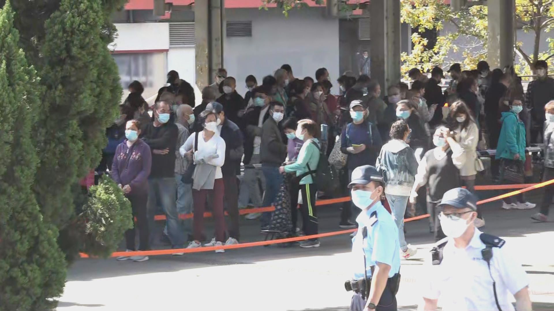 大窩口及黃大仙檢測中心大排長龍