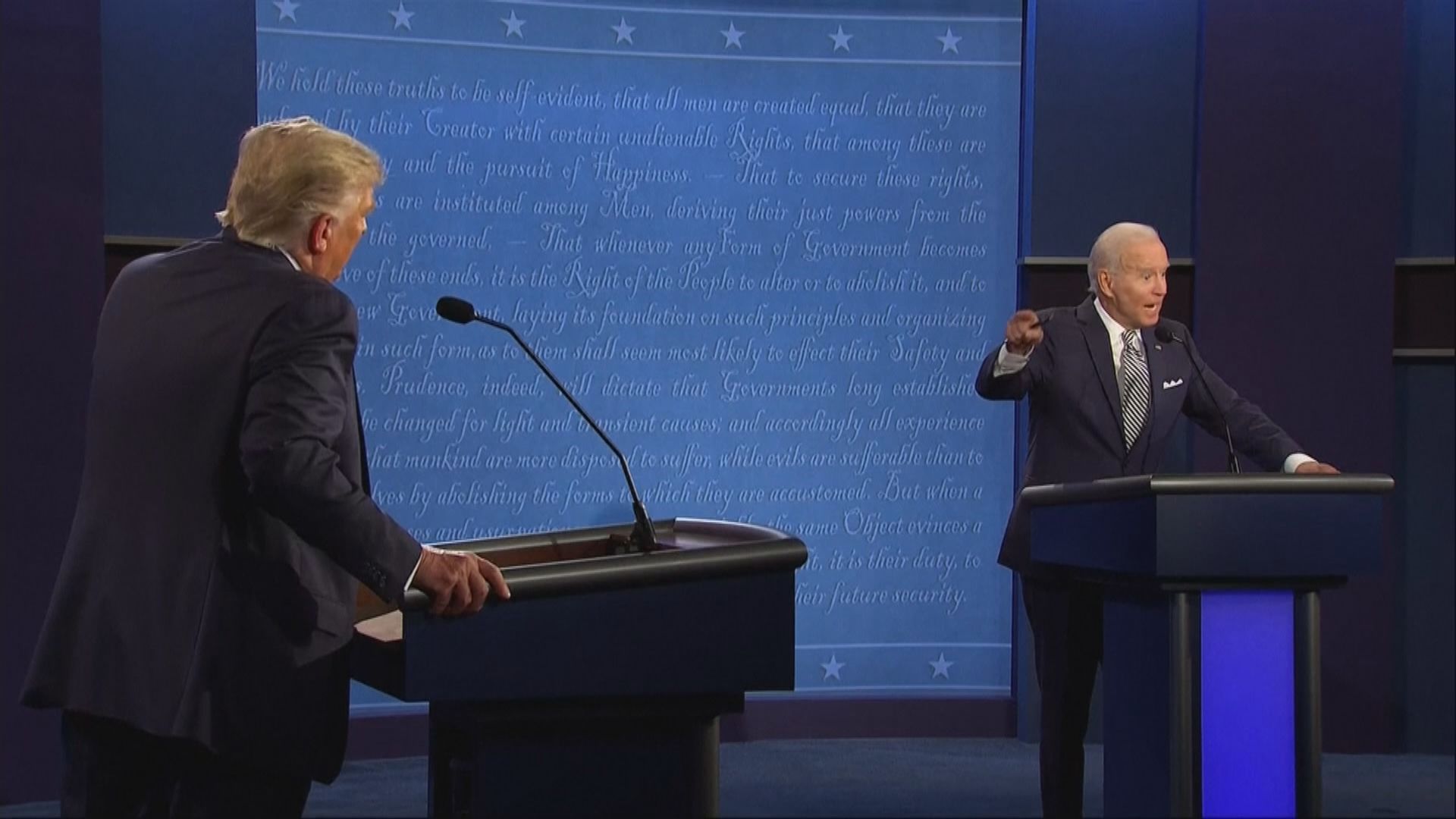 外界憂慮拜登或因與特朗普同台辯論染疫