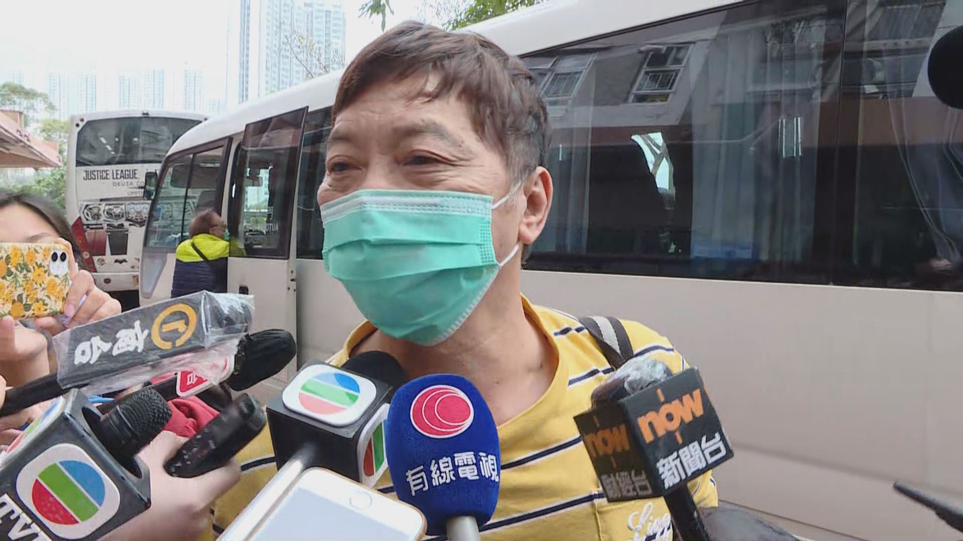 康美樓撤離居民陸續返回住所　居民認為隔離營生活不錯