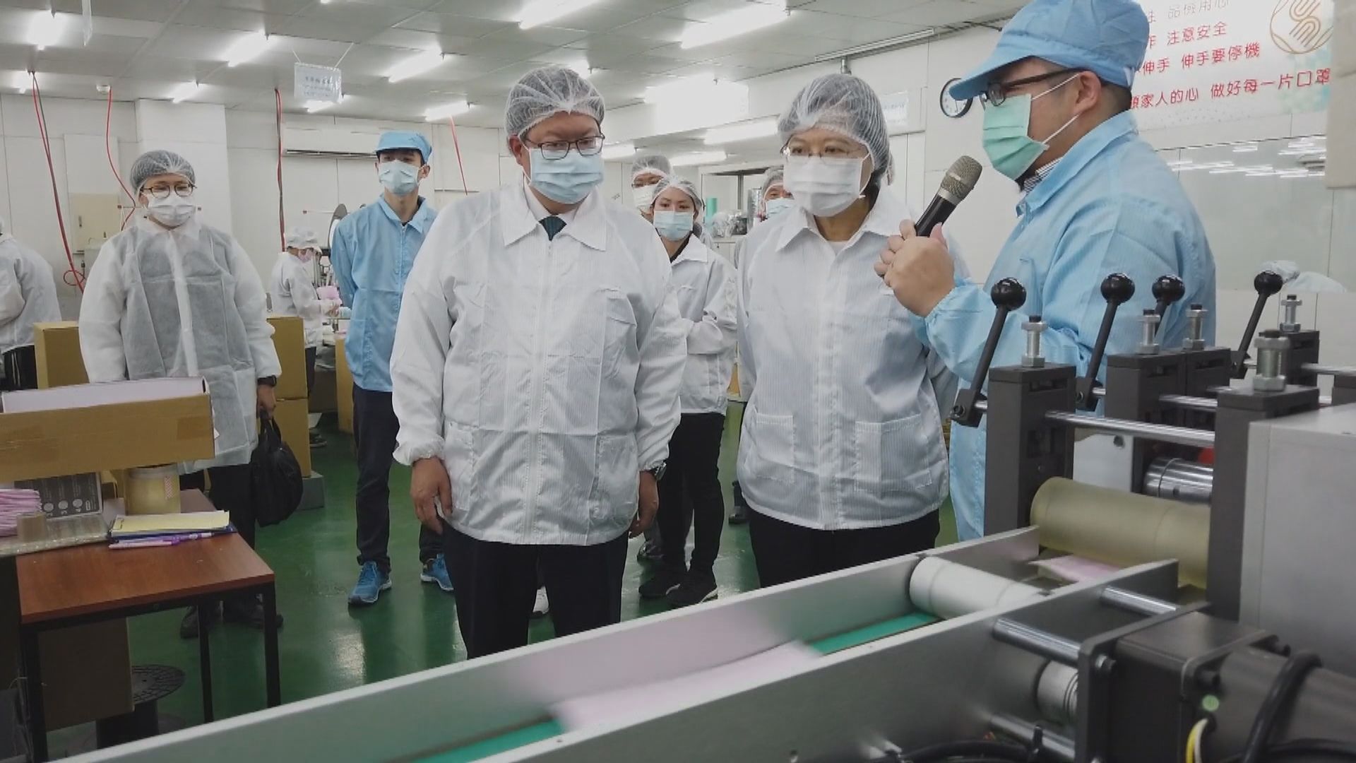 蔡英文：台灣單日口罩產量可突破一千萬個