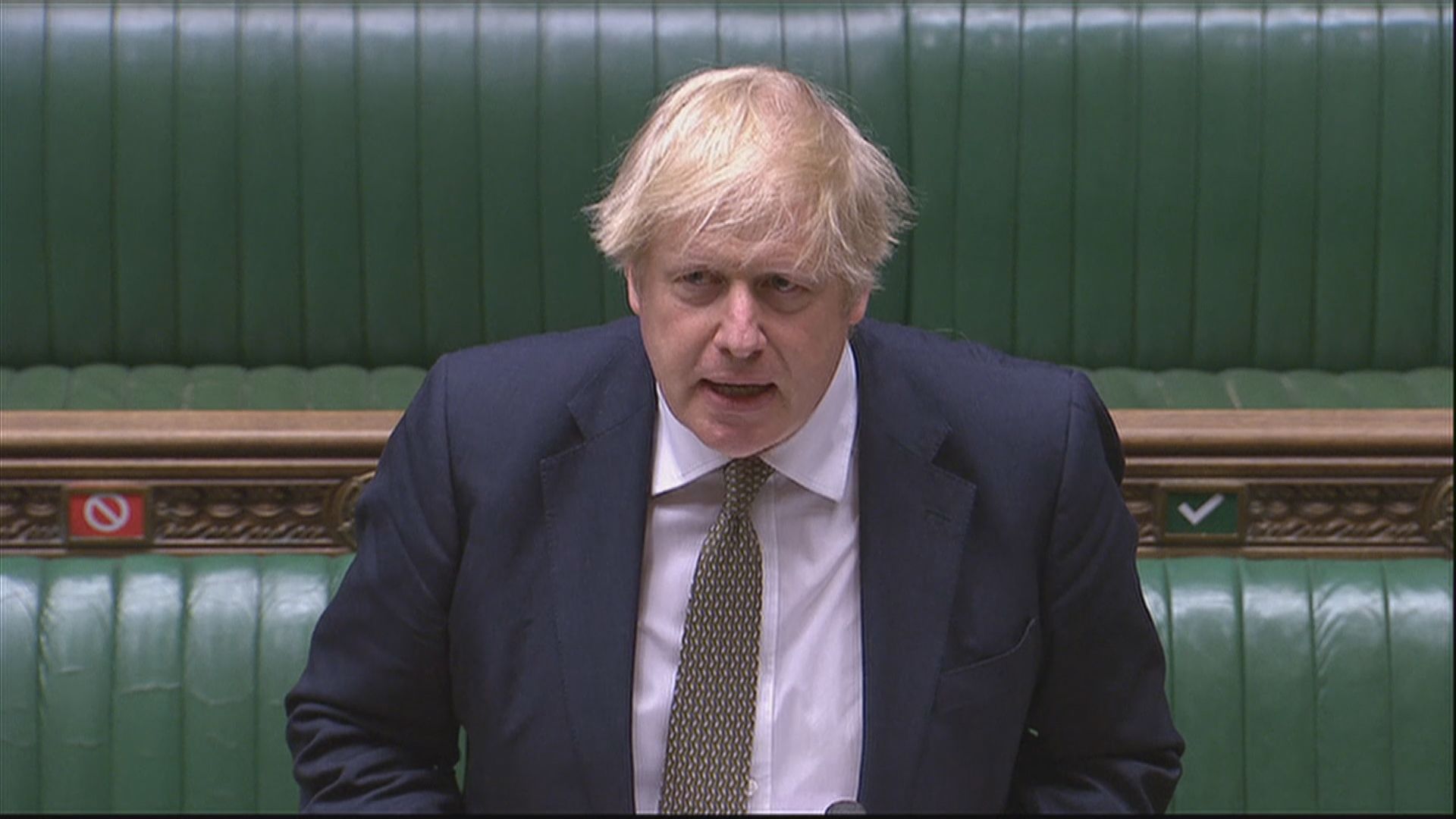 約翰遜康復後首次到國會回應質詢