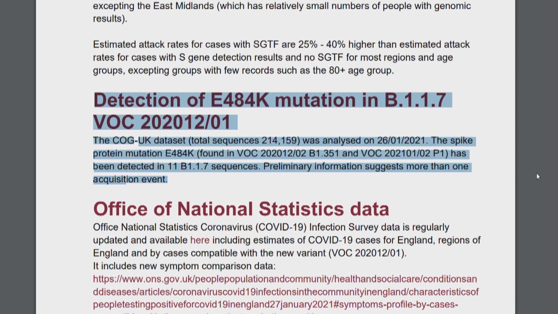 英國變種新冠病毒出現突變　或減現有疫苗效力