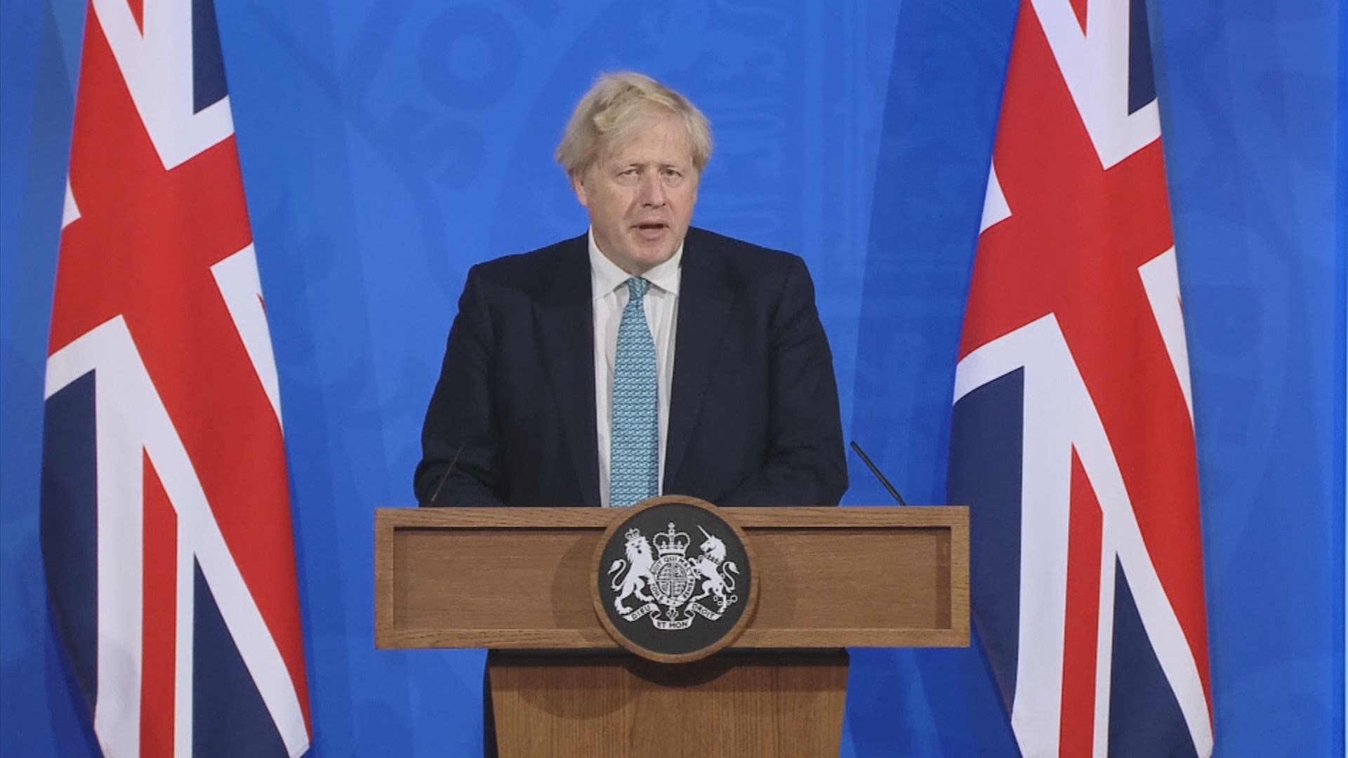 約翰遜警告變種病毒或影響解封措施