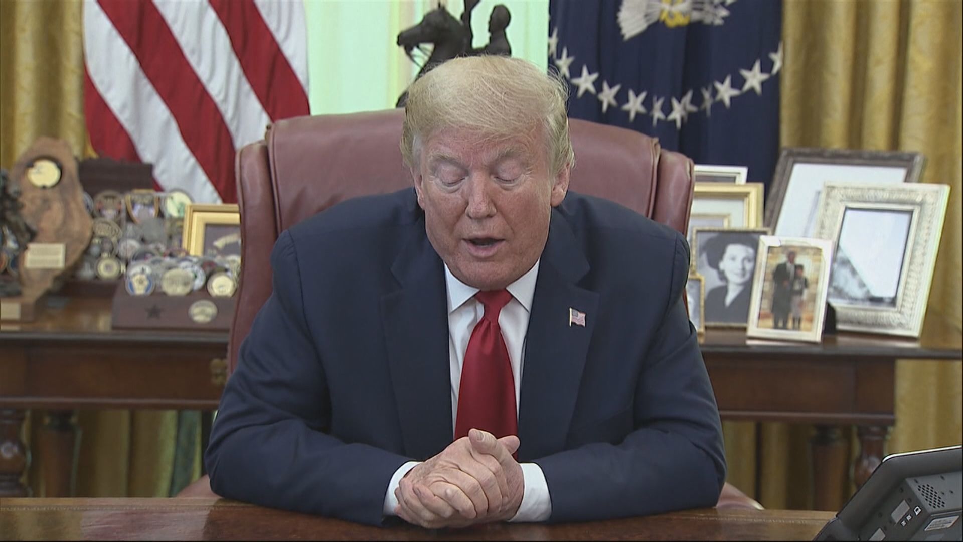 特朗普期盼疫情死者數目少於10萬