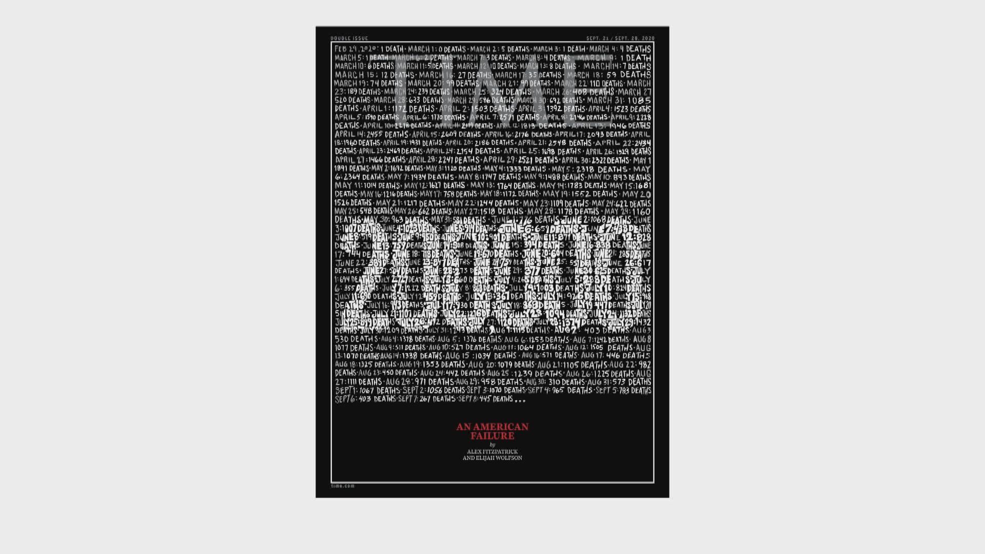 《時代》雜誌以「美國式失敗」形容國內新冠疫情