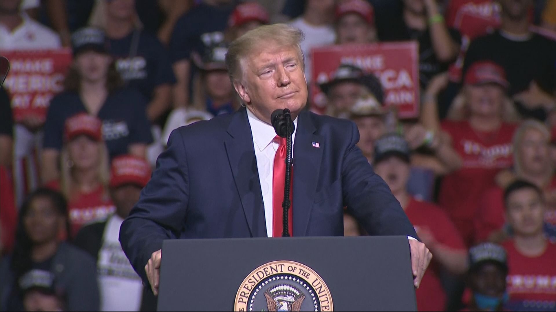 特朗普競選集會後新冠病例急增