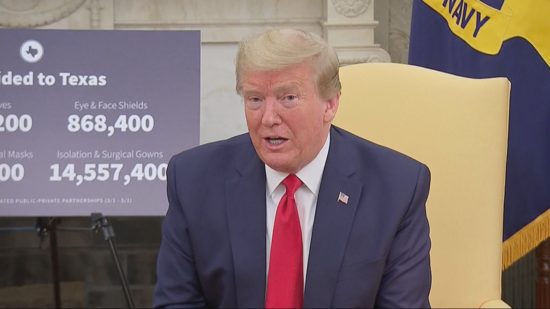 特朗普：或有人無能致新冠病毒從武漢研究所流出