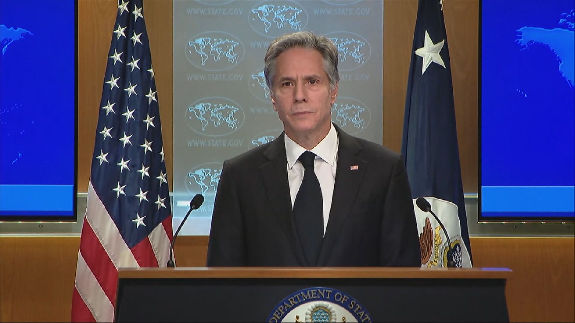 布林肯稱已準備好支援受疫情影響國家　但中方未有提出要求