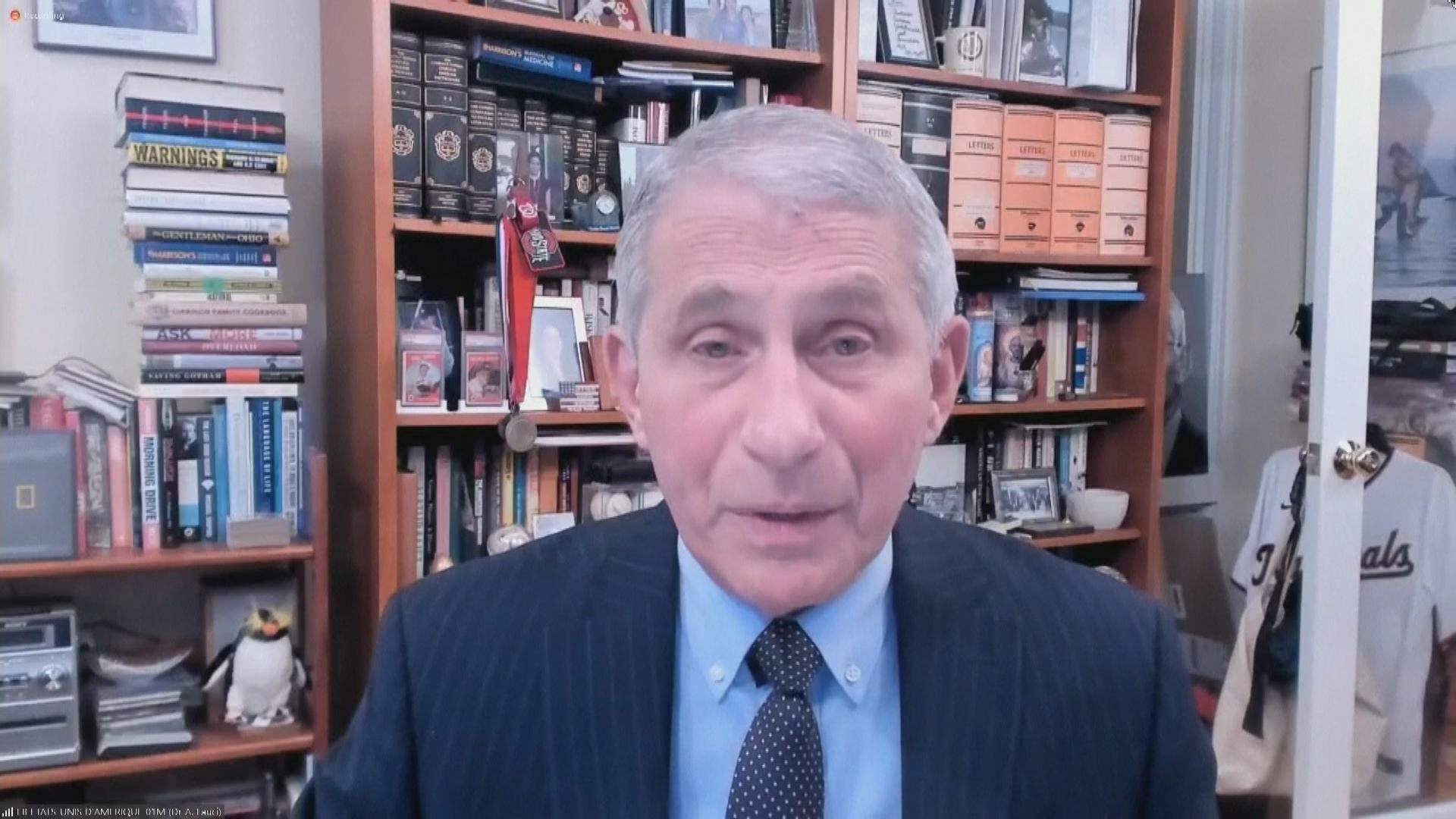 福奇指美國將加入世衛的新冠疫苗實施計劃