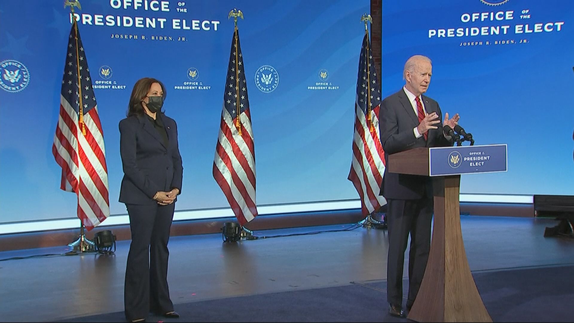 拜登：目標上任一百日內為一億美國人接種新冠疫苗