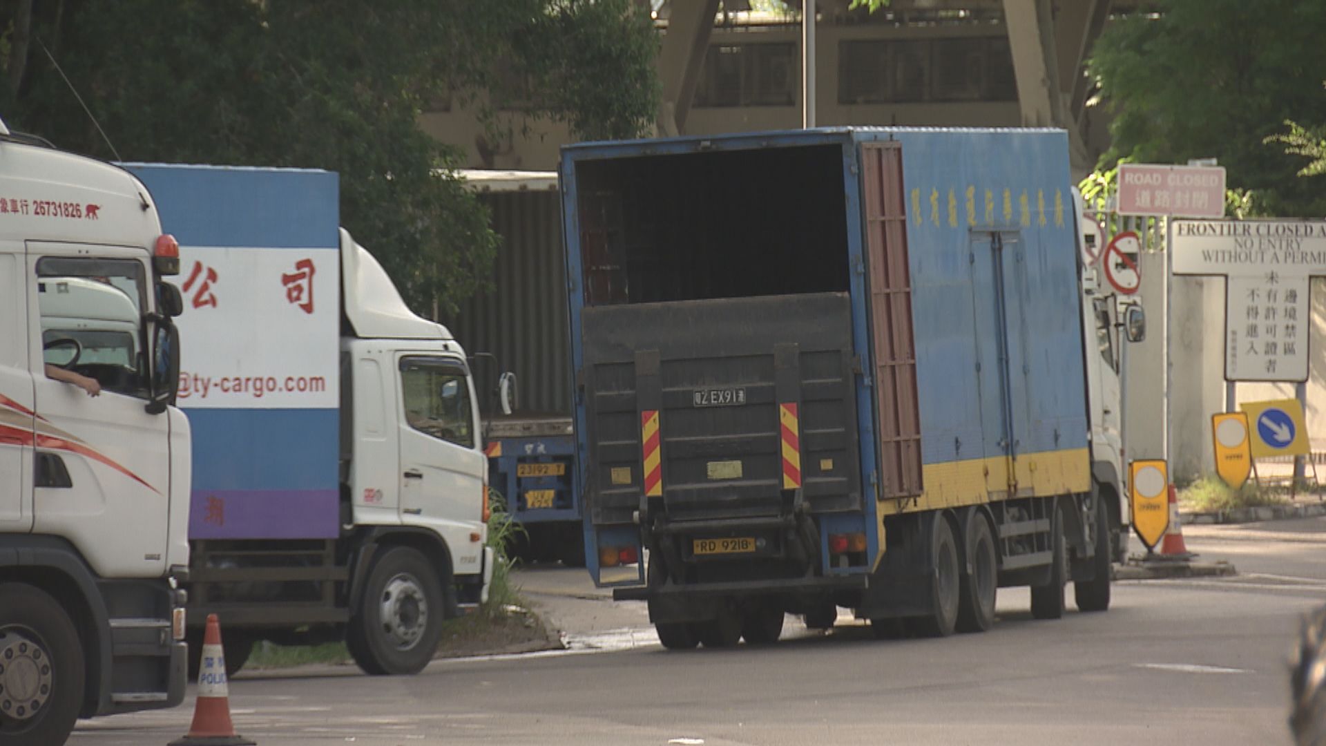 一名跨境司機疑染疫　來港貨運一度受影響
