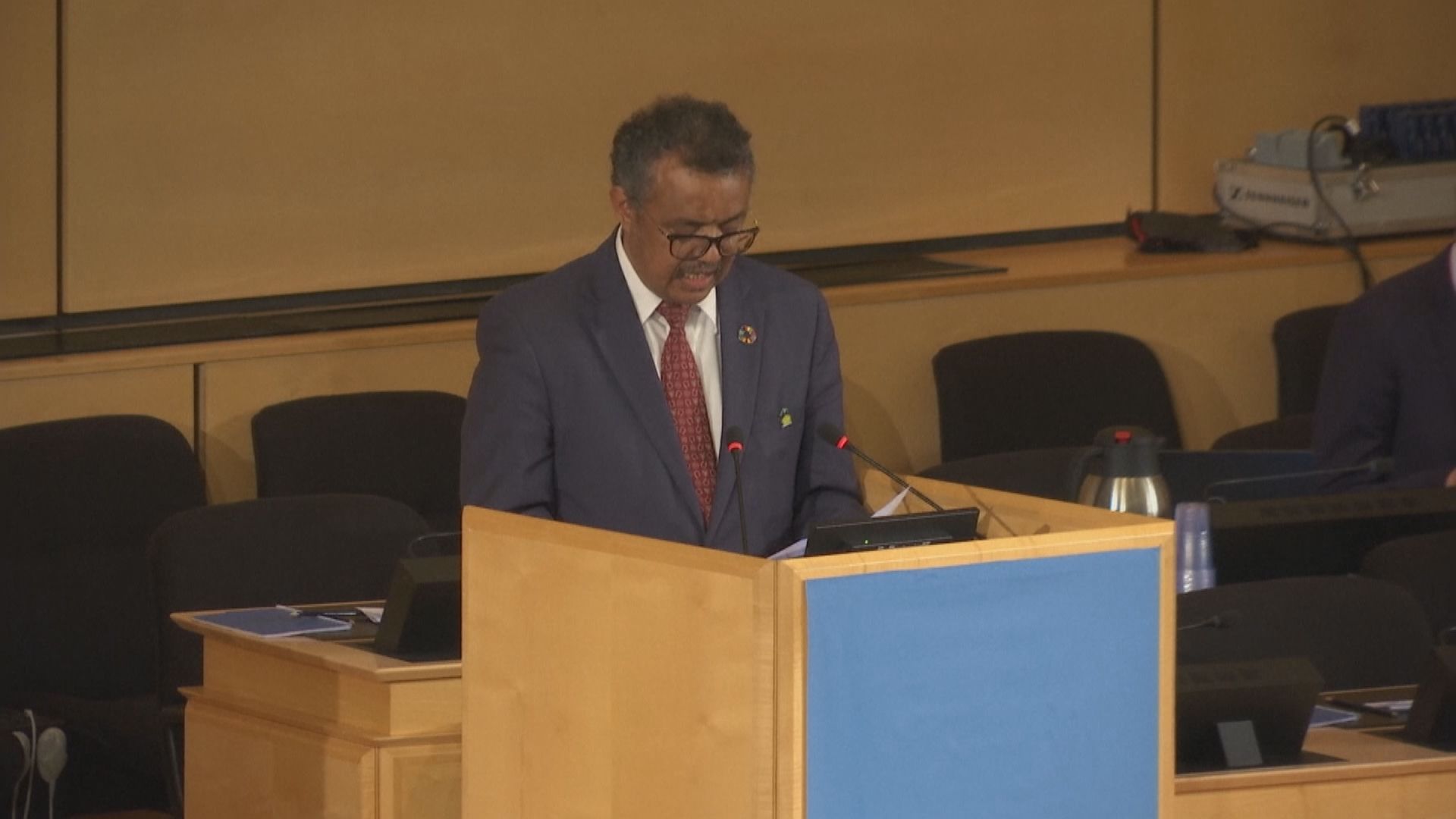 報道指譚德塞已將台灣參與世界衛生大會提案送交審議