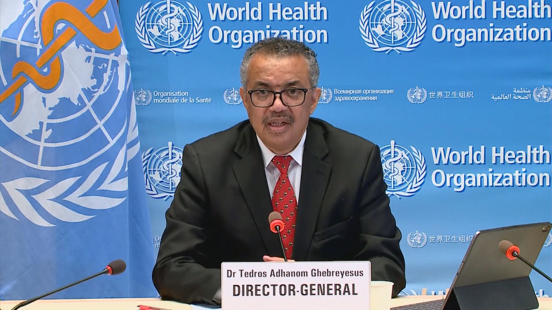 譚德塞稱將徹查疫情源頭籲勿政治化