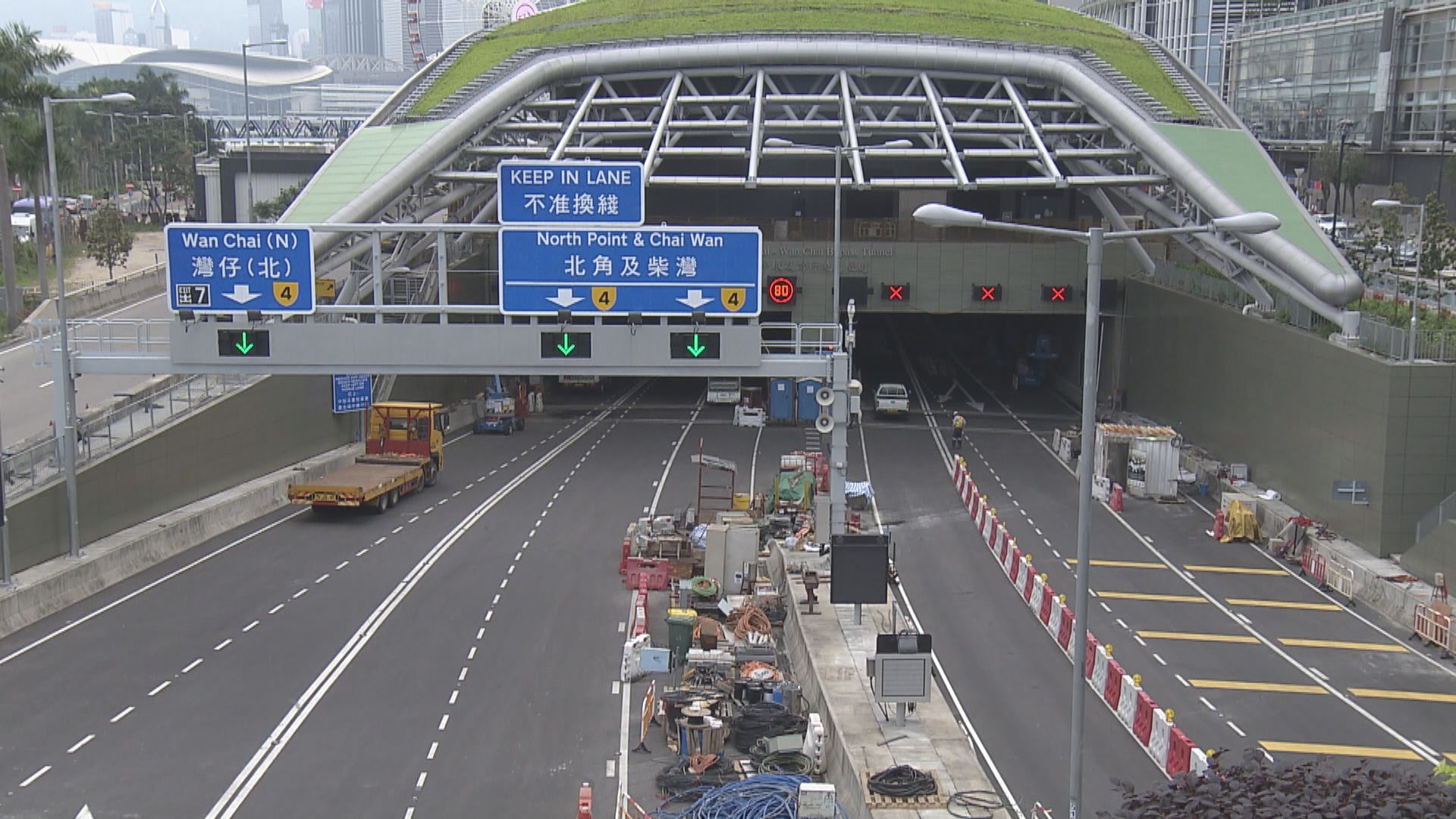 中環灣仔繞道明年一月二十日通車