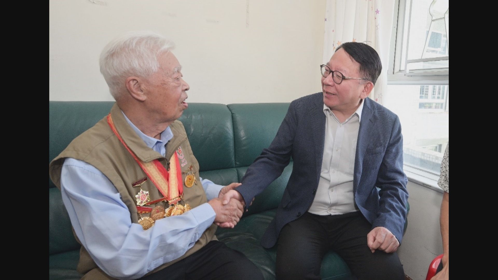 抗戰勝利80周年｜陳國基麥美娟探訪抗戰老兵