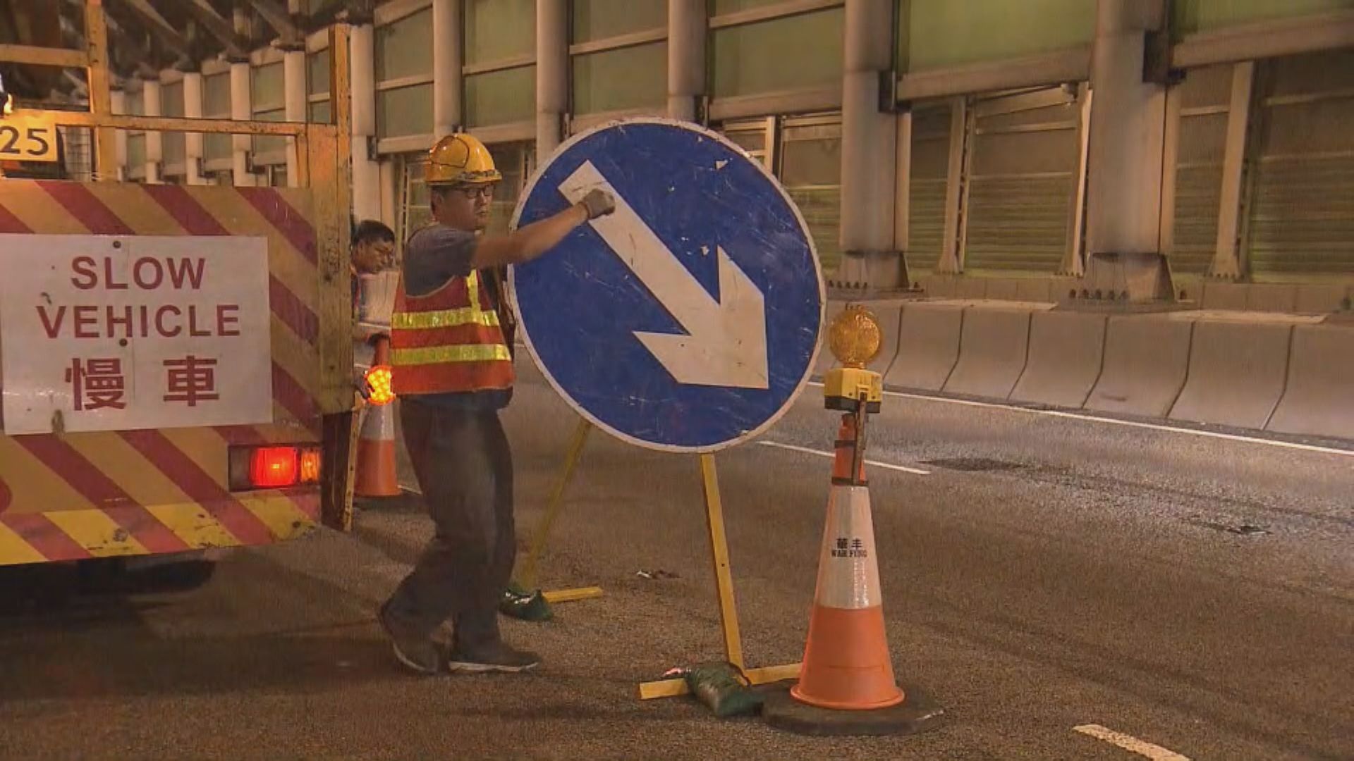 屯門公路往元朗方向緊急維修　周三及周四深夜封兩條行車線
