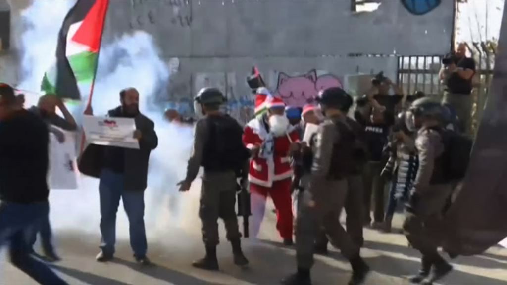 西岸有反美示威抗議改變耶路撒冷地位