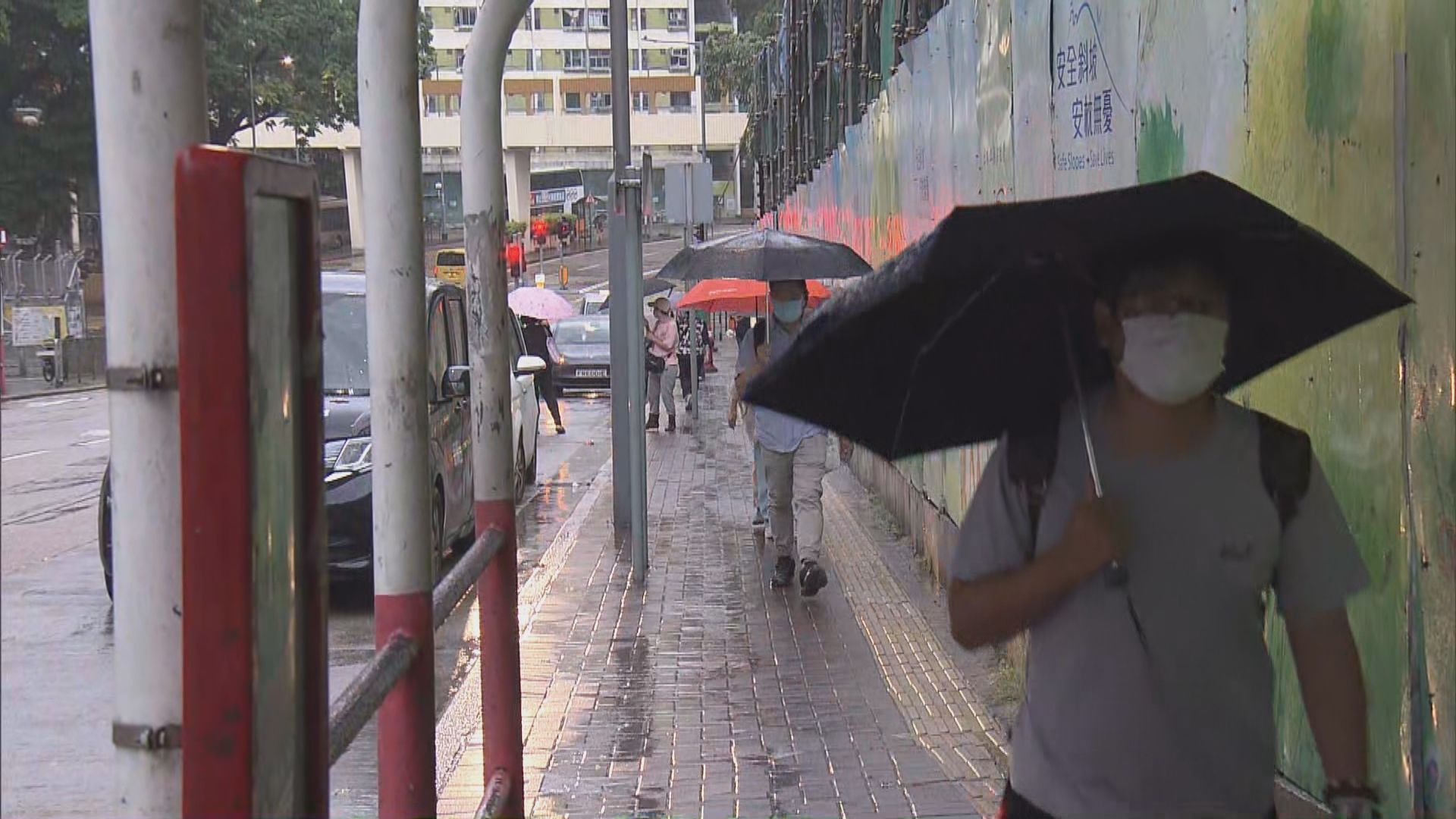 天文台一度發出黃色暴雨警告信號