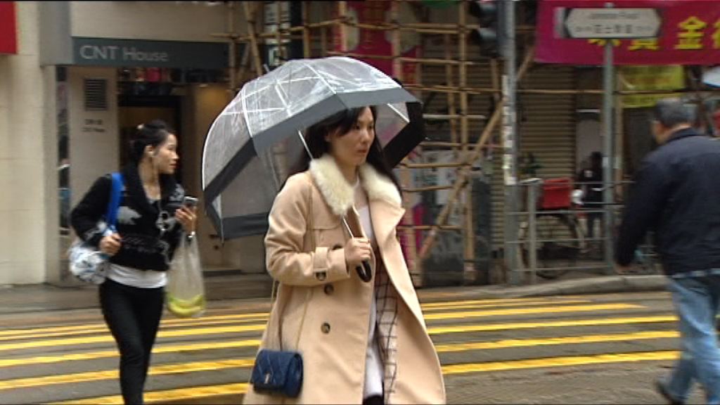 各區氣溫降至12度以下