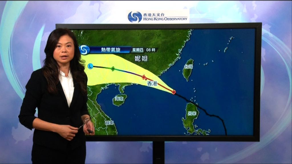 傍晚六時至晚上十時或改發八號信號