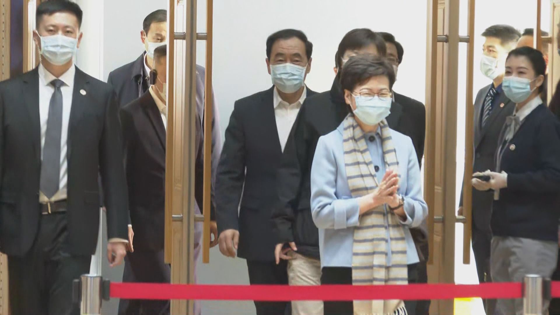 林鄭月娥率領政府代表團訪問武漢