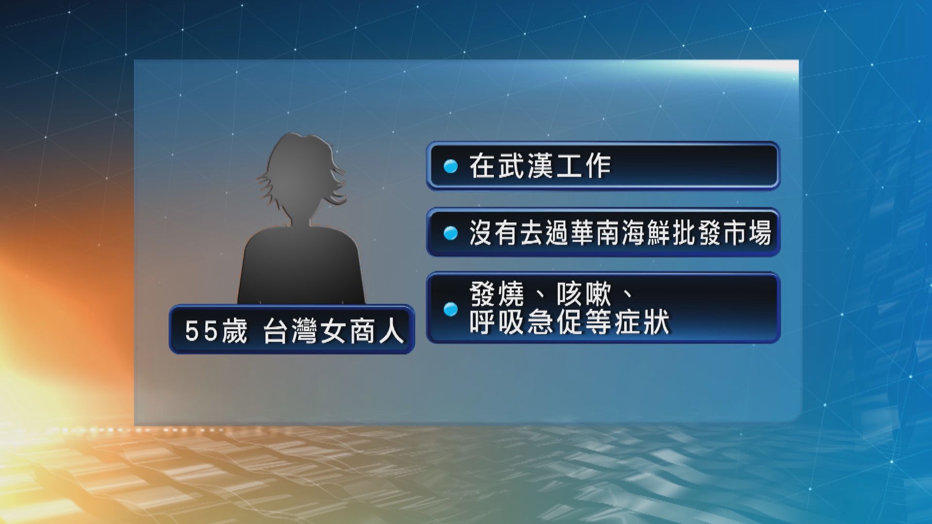 台灣出現首宗確診個案　同機接觸者須接受醫學觀察
