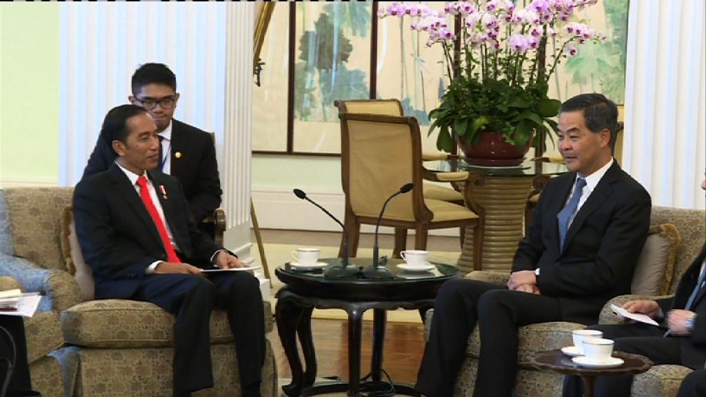 印尼總統佐科維多多結束訪港行程