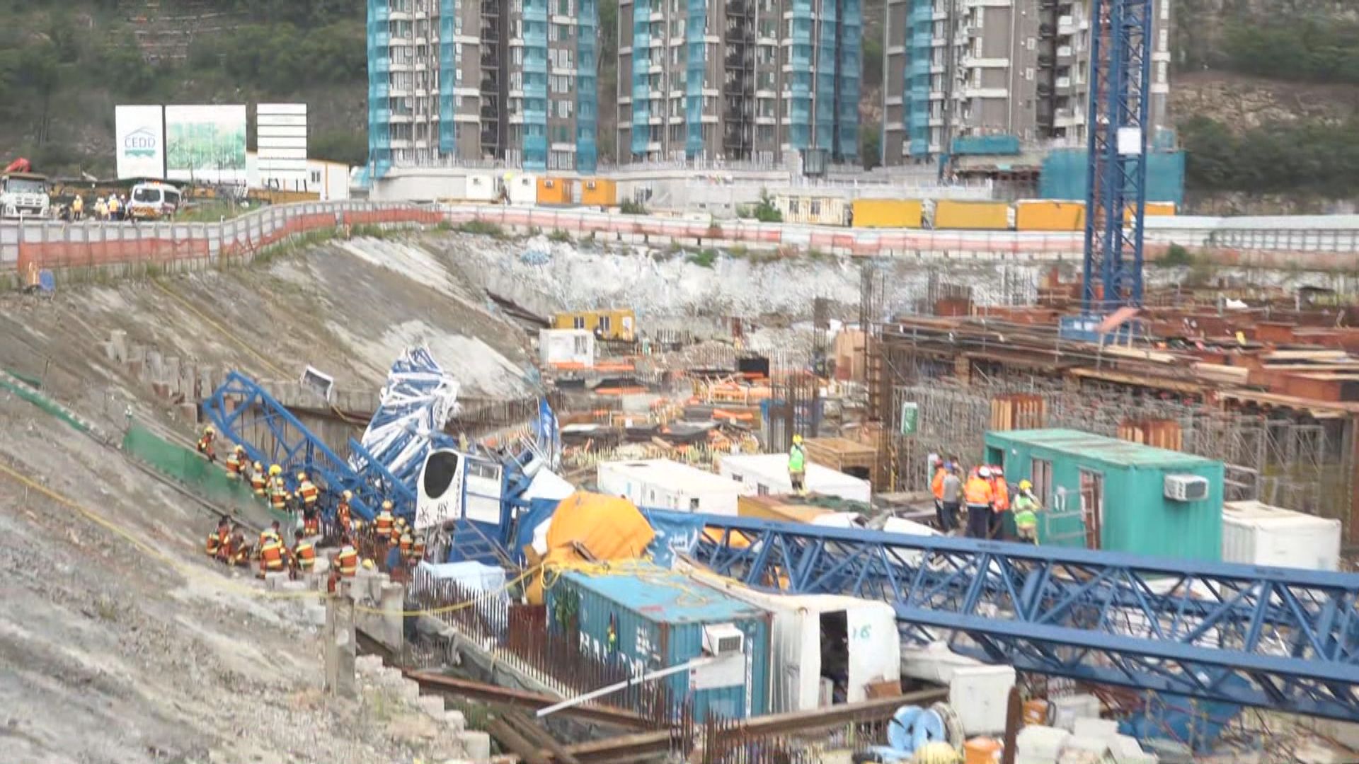 安達臣道地盤天秤倒冧三死六傷　兩名傷者留醫