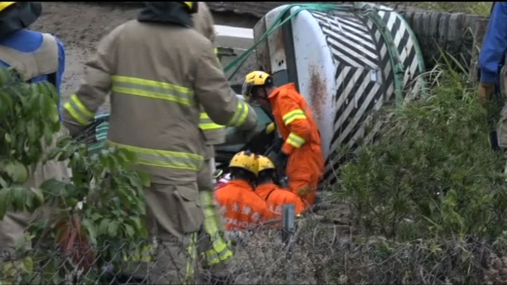 流浮山挖泥機翻側　操作員死亡