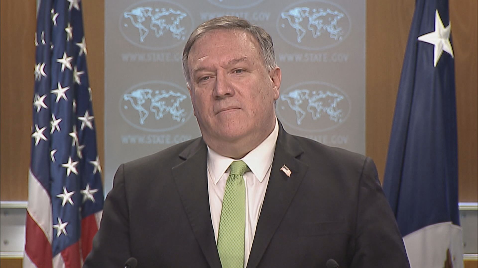 蓬佩奧警告香港國安法或影響優惠待遇