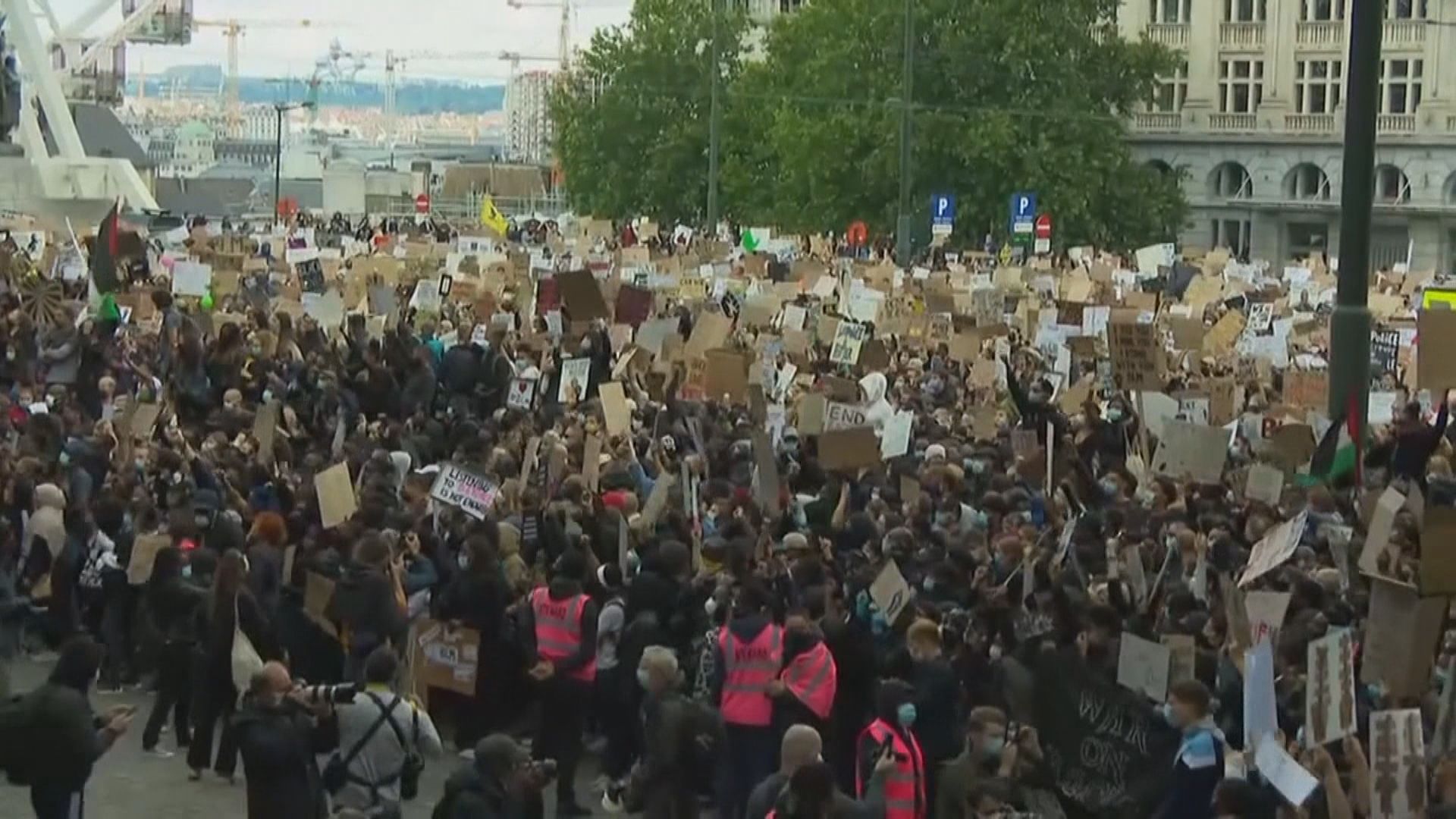 歐洲繼續有示威　聲援美國反警暴及反種族歧視
