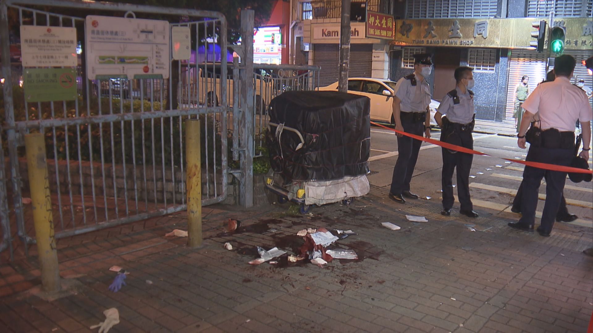 深水埗兩漢街頭遇襲中刀受傷