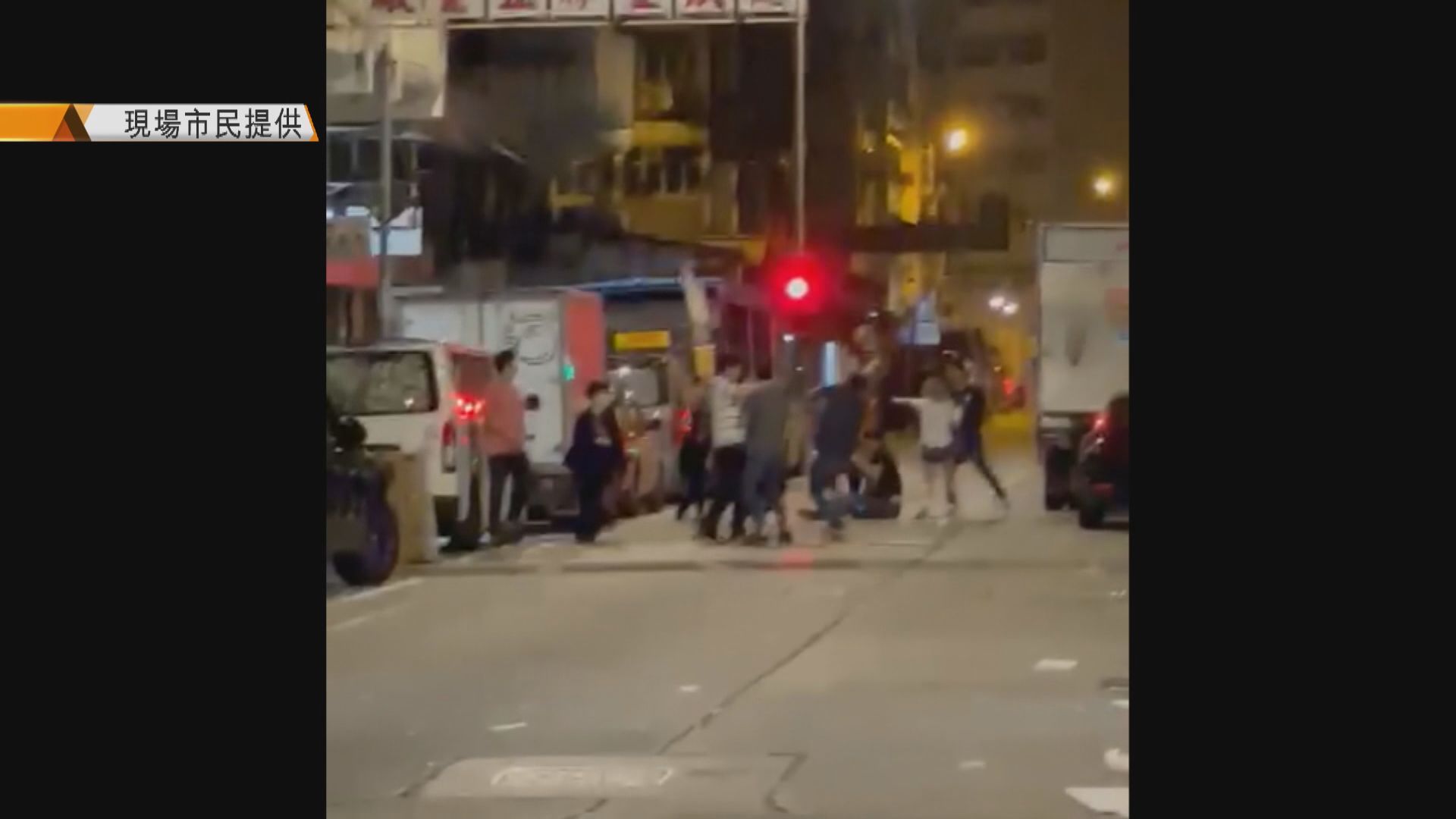 深水埗街頭兩漢遇襲受傷倒地