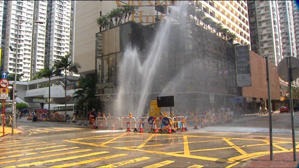 水務署：維修水管要顧及噪音及交通問題