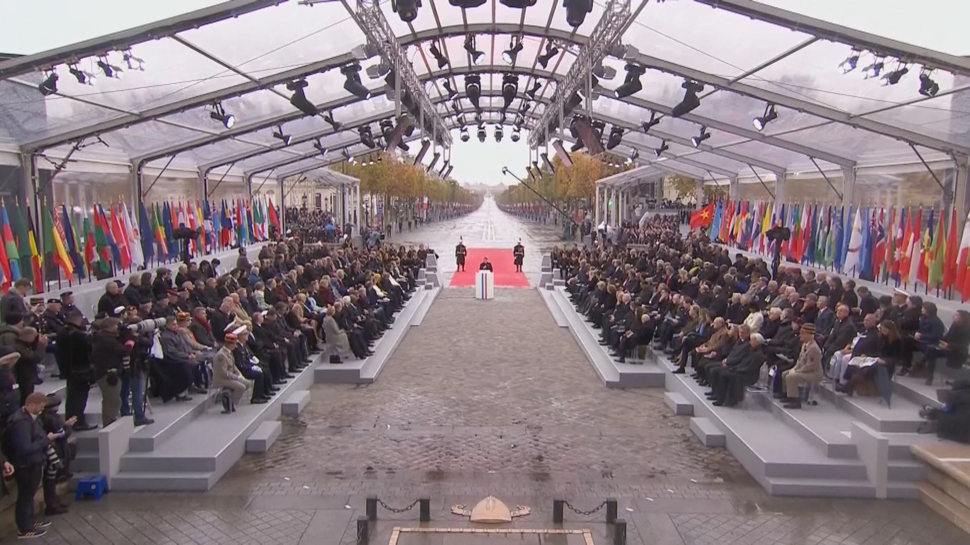 多國領袖出席一戰結束百周年紀念儀式