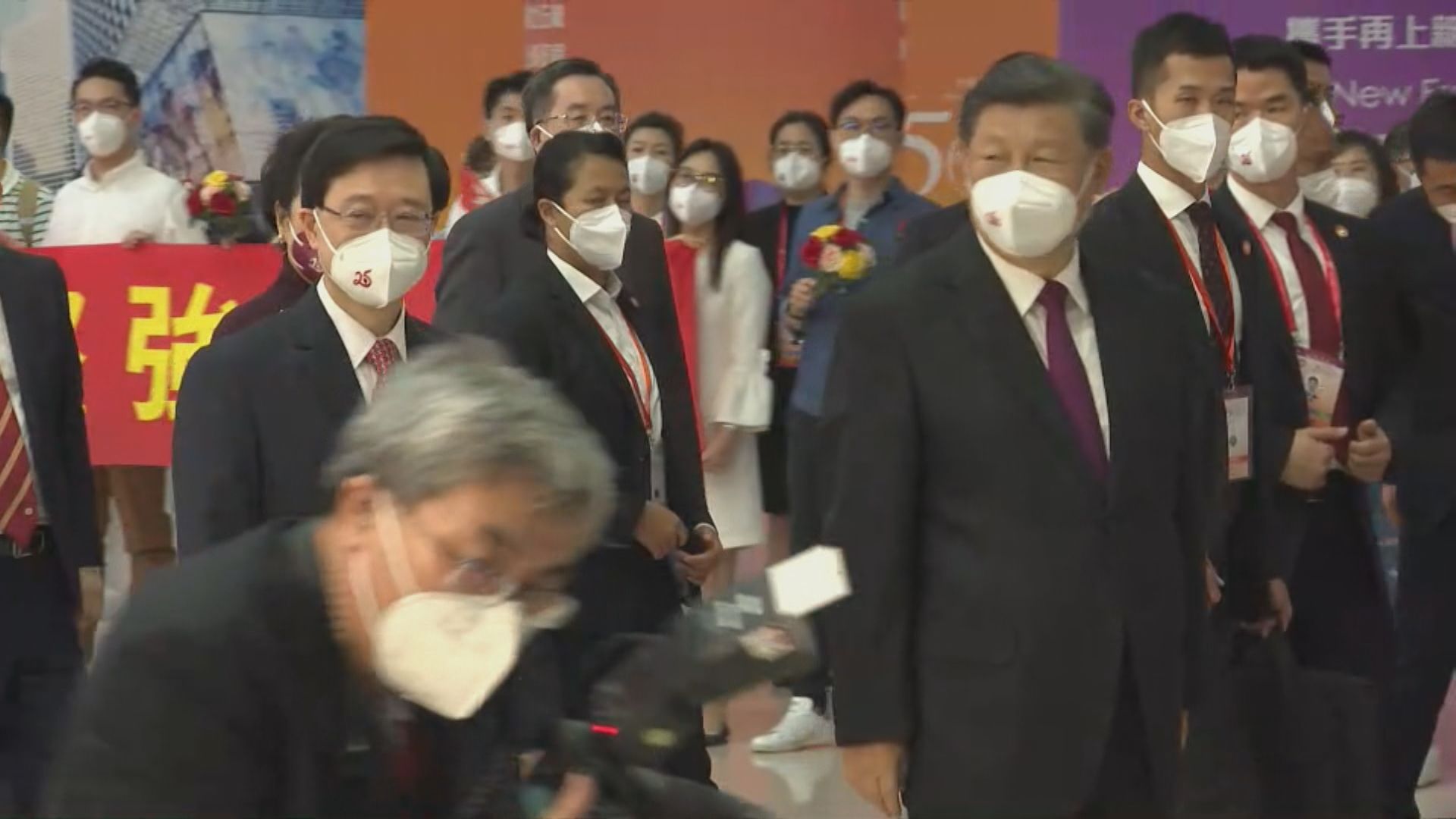 習近平乘高鐵離港結束訪港行程