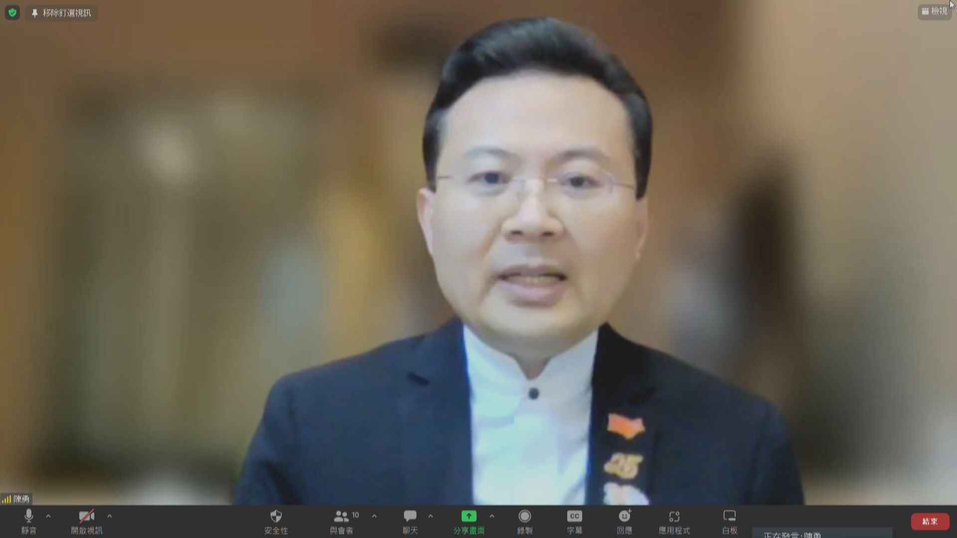 陳勇：國家主席習近平跟與會者合照並未有講話