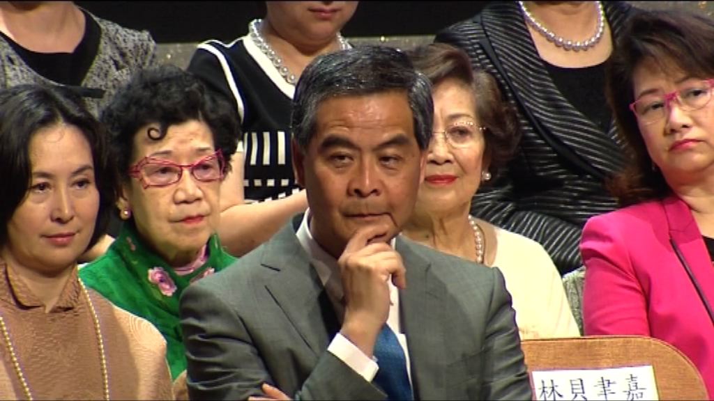 梁振英感謝習近平訪港