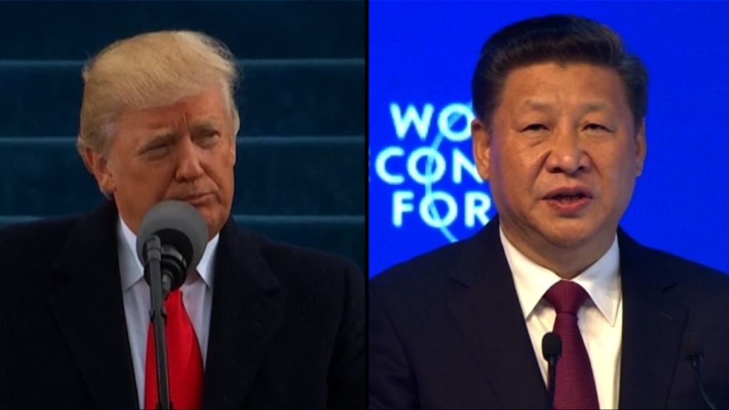 特朗普與習近平通電話承認一中