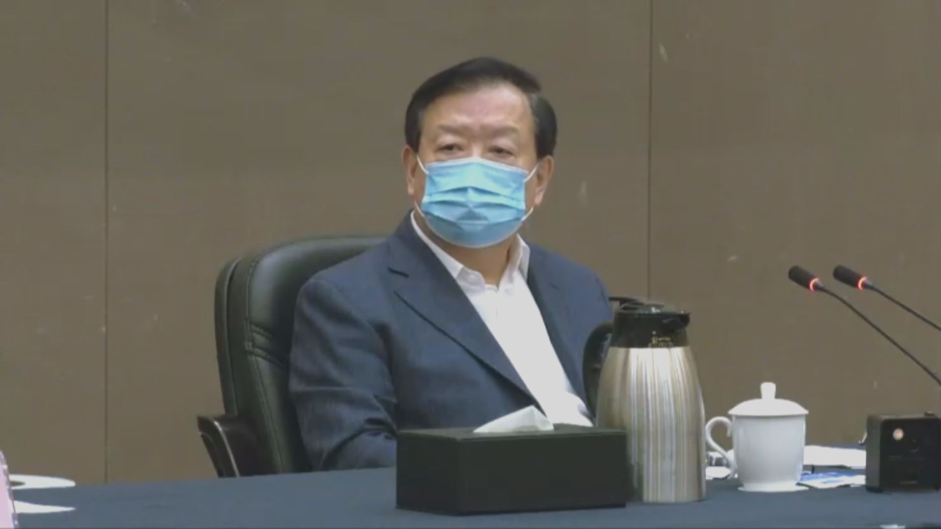 夏寶龍在深圳主持第三次支援香港抗疫工作協調會