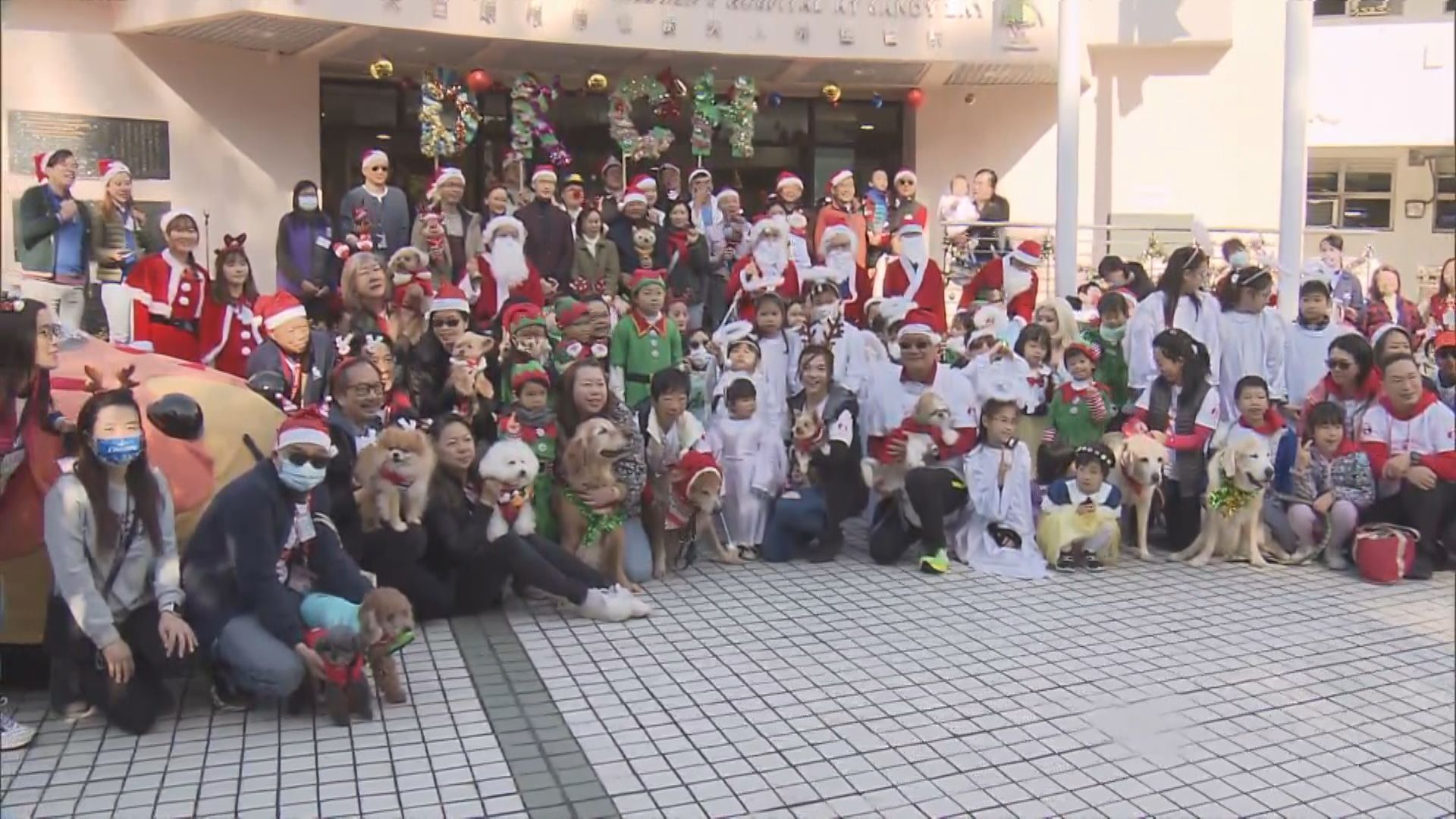 大口環兒童醫院舉辦聖誕活動與病童歡度佳節