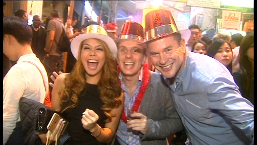 蘭桂坊平安夜人流與往年相若