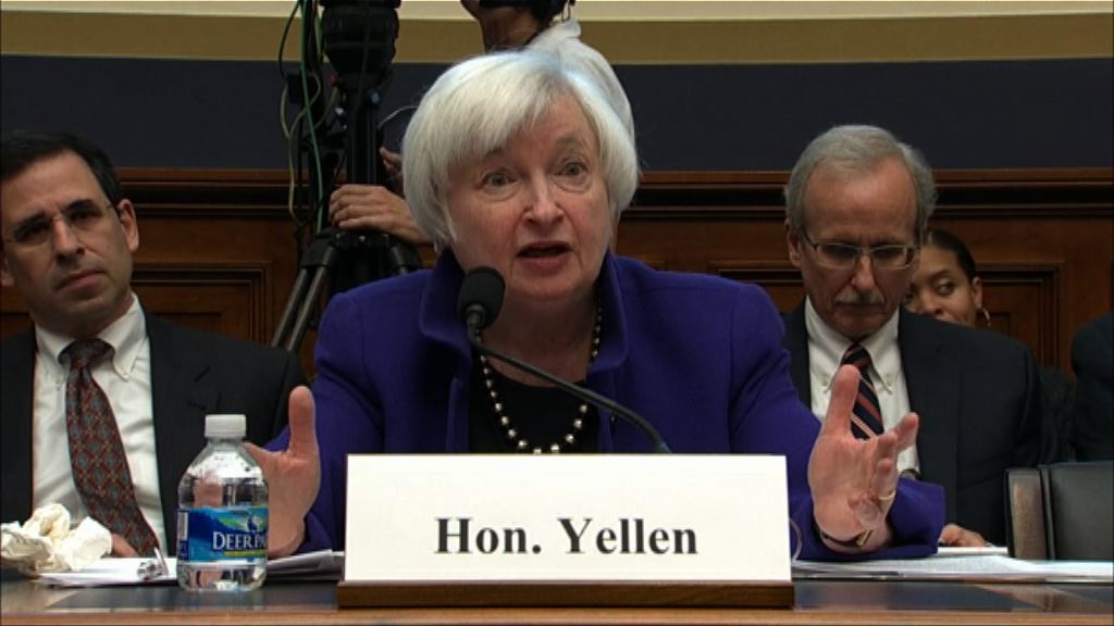 耶倫：美股市盈率高　難言是否出現泡沫